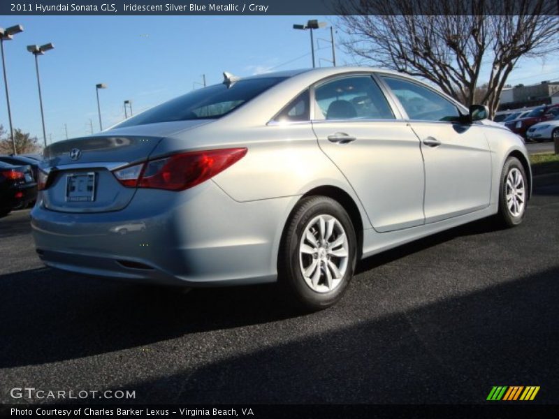 Iridescent Silver Blue Metallic / Gray 2011 Hyundai Sonata GLS
