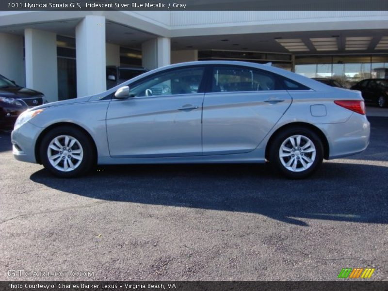 Iridescent Silver Blue Metallic / Gray 2011 Hyundai Sonata GLS