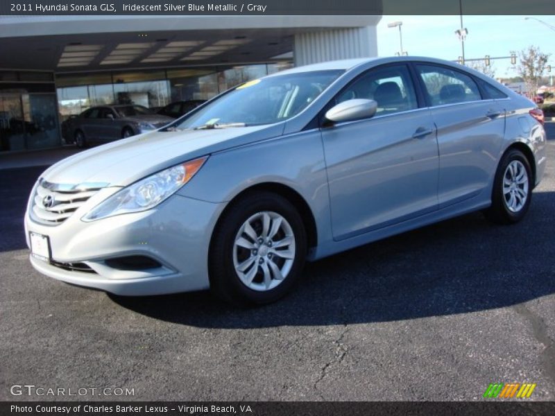Iridescent Silver Blue Metallic / Gray 2011 Hyundai Sonata GLS