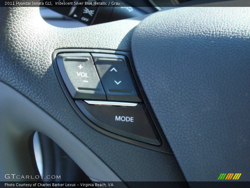 Iridescent Silver Blue Metallic / Gray 2011 Hyundai Sonata GLS