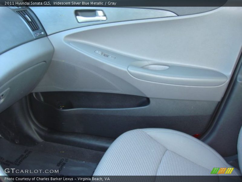 Iridescent Silver Blue Metallic / Gray 2011 Hyundai Sonata GLS