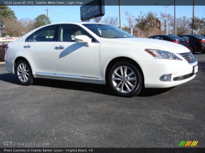 Starfire White Pearl / Light Gray 2010 Lexus ES 350