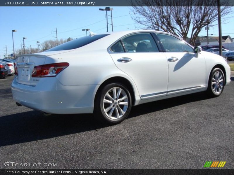 Starfire White Pearl / Light Gray 2010 Lexus ES 350