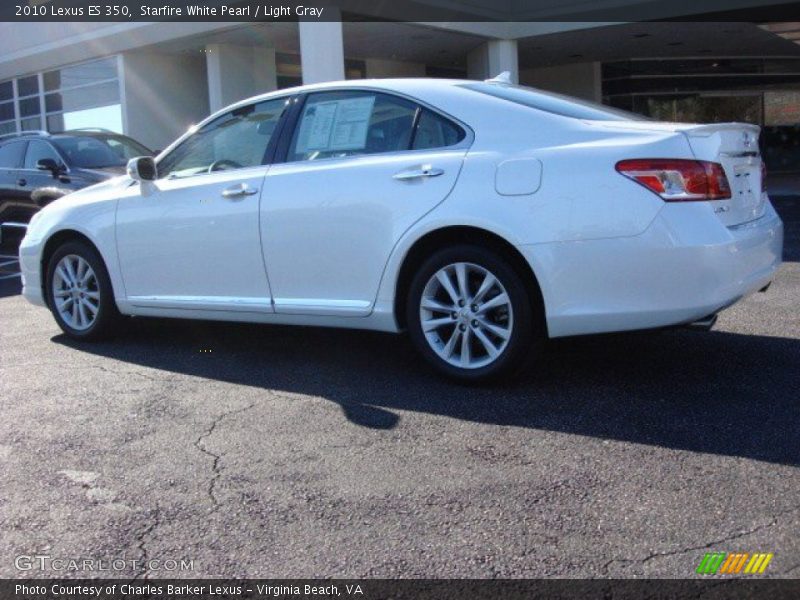 Starfire White Pearl / Light Gray 2010 Lexus ES 350
