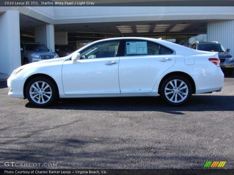 Starfire White Pearl / Light Gray 2010 Lexus ES 350
