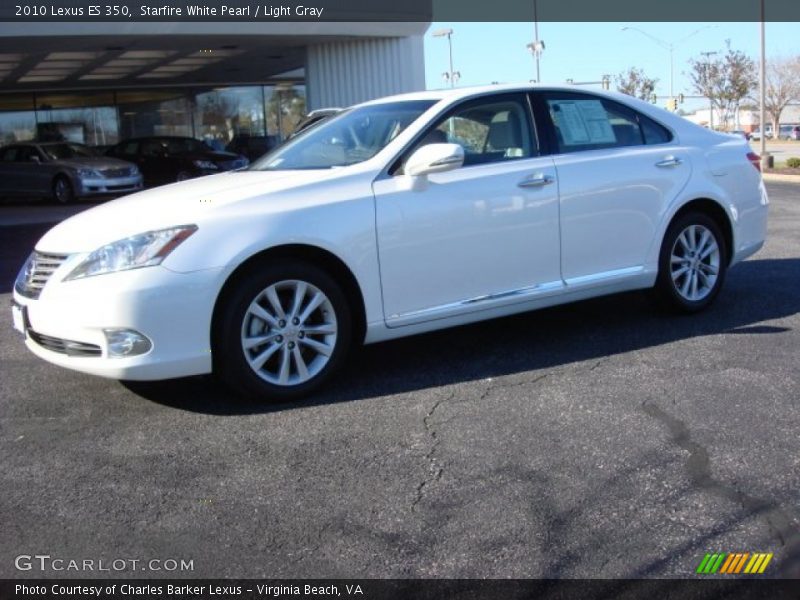Starfire White Pearl / Light Gray 2010 Lexus ES 350