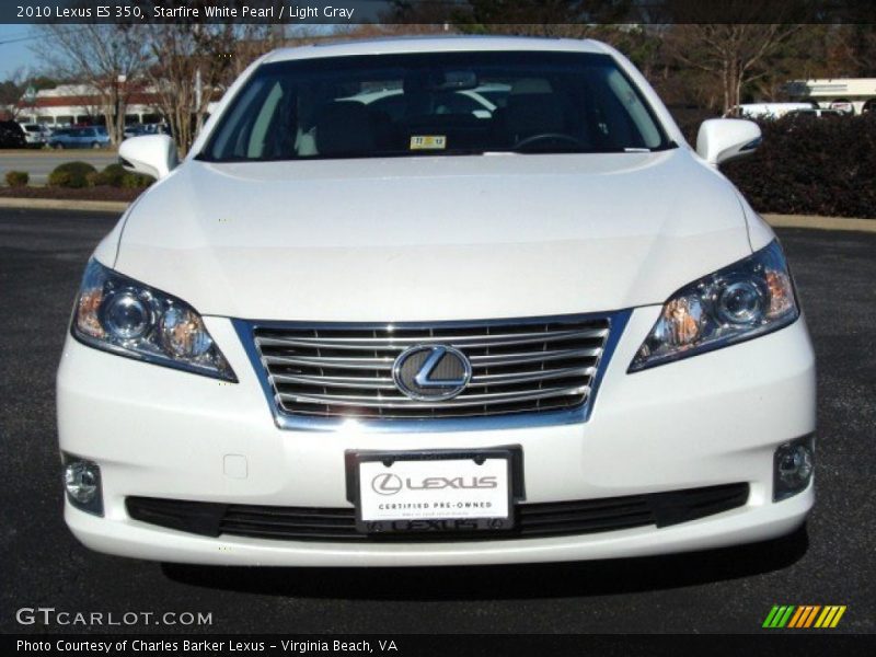 Starfire White Pearl / Light Gray 2010 Lexus ES 350