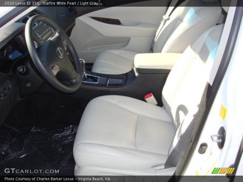 Starfire White Pearl / Light Gray 2010 Lexus ES 350