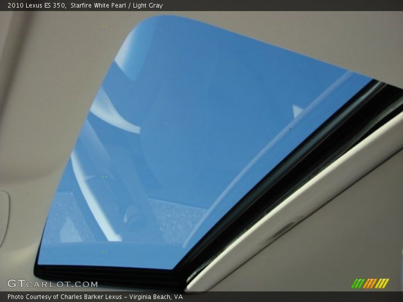 Starfire White Pearl / Light Gray 2010 Lexus ES 350