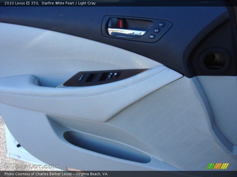 Starfire White Pearl / Light Gray 2010 Lexus ES 350