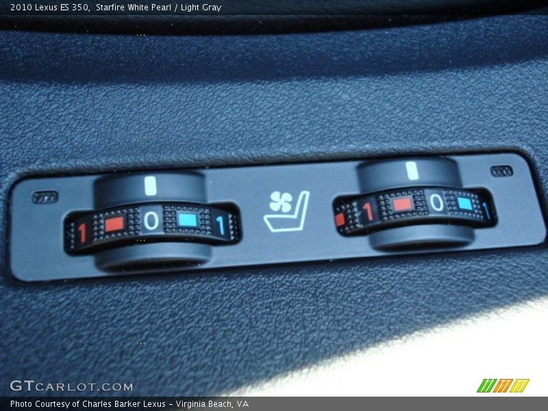 Starfire White Pearl / Light Gray 2010 Lexus ES 350