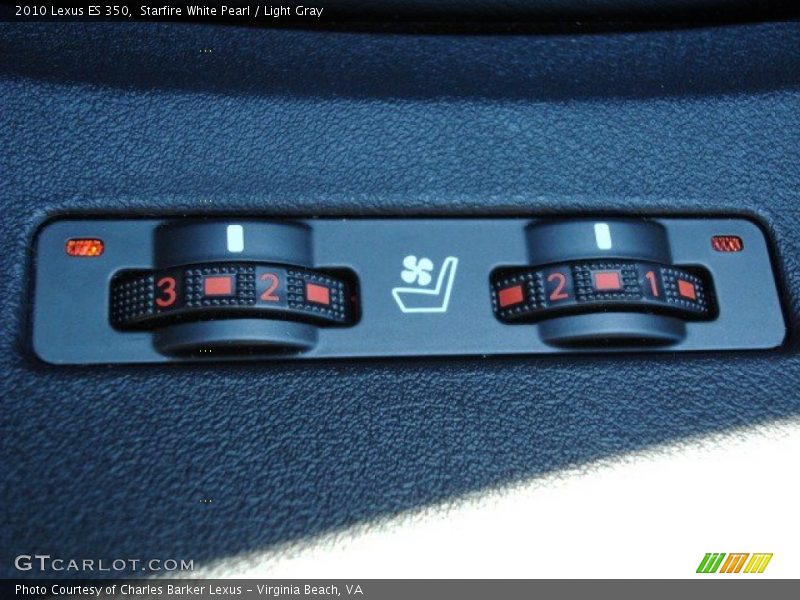 Starfire White Pearl / Light Gray 2010 Lexus ES 350