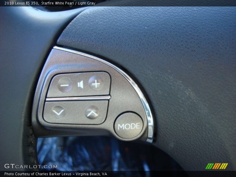 Starfire White Pearl / Light Gray 2010 Lexus ES 350