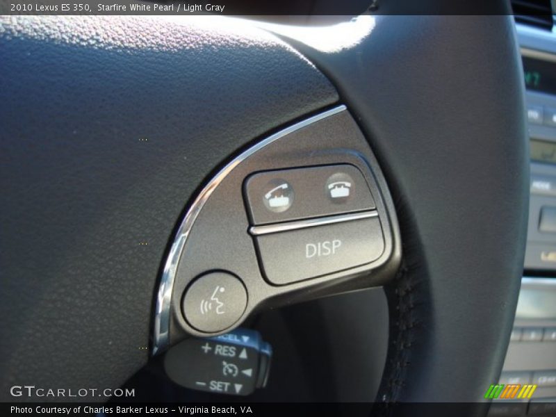 Starfire White Pearl / Light Gray 2010 Lexus ES 350