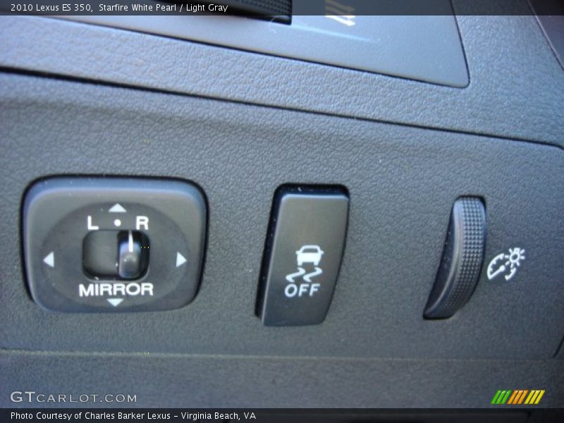 Starfire White Pearl / Light Gray 2010 Lexus ES 350