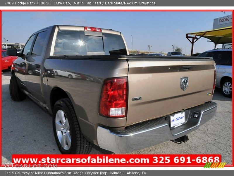 Austin Tan Pearl / Dark Slate/Medium Graystone 2009 Dodge Ram 1500 SLT Crew Cab