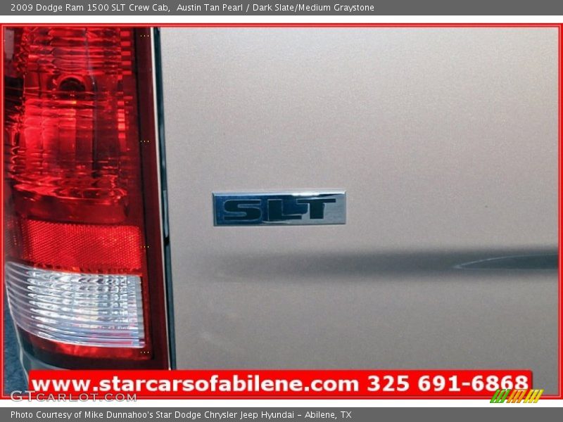 Austin Tan Pearl / Dark Slate/Medium Graystone 2009 Dodge Ram 1500 SLT Crew Cab