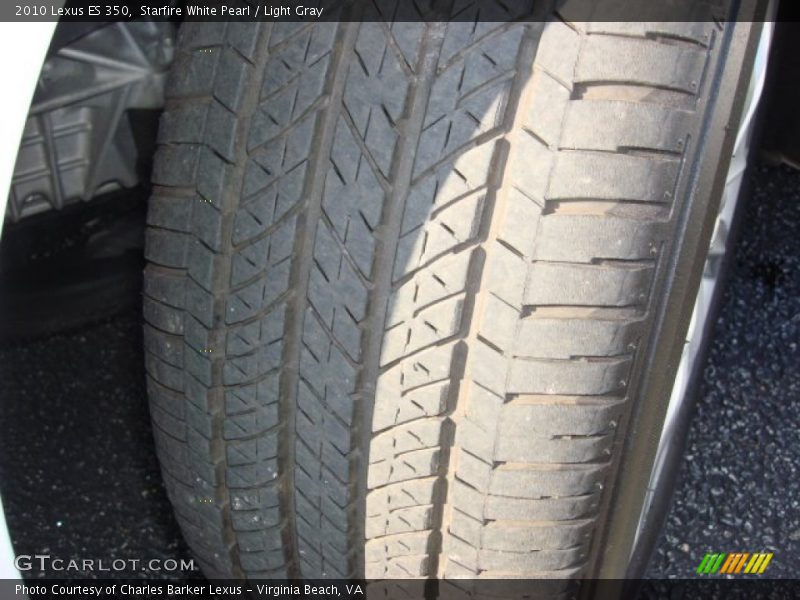 Starfire White Pearl / Light Gray 2010 Lexus ES 350
