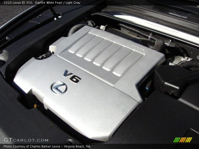 Starfire White Pearl / Light Gray 2010 Lexus ES 350