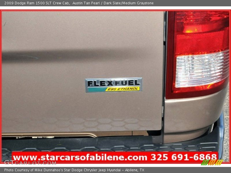 Austin Tan Pearl / Dark Slate/Medium Graystone 2009 Dodge Ram 1500 SLT Crew Cab