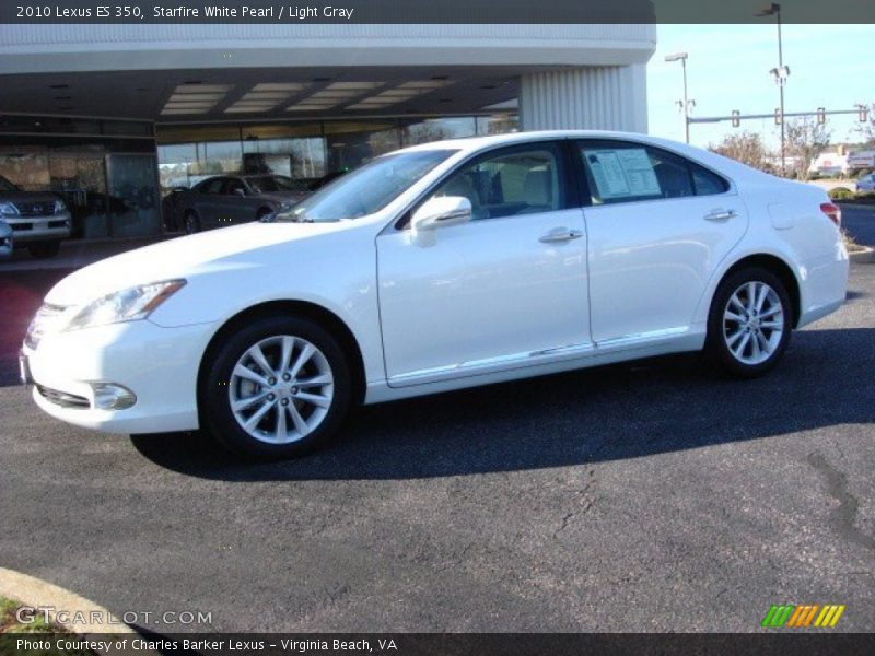 Starfire White Pearl / Light Gray 2010 Lexus ES 350