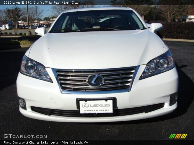 Starfire White Pearl / Light Gray 2010 Lexus ES 350