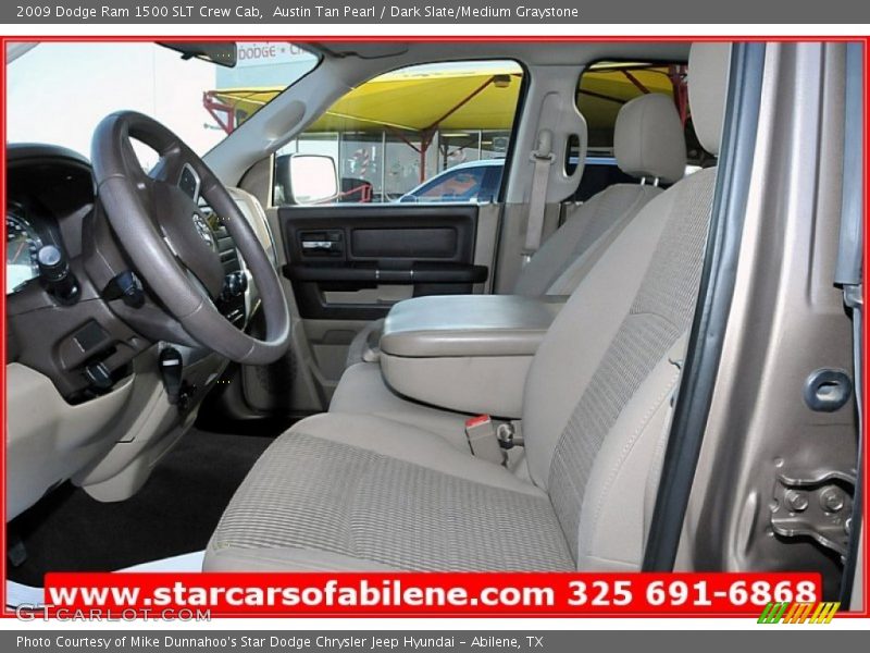 Austin Tan Pearl / Dark Slate/Medium Graystone 2009 Dodge Ram 1500 SLT Crew Cab