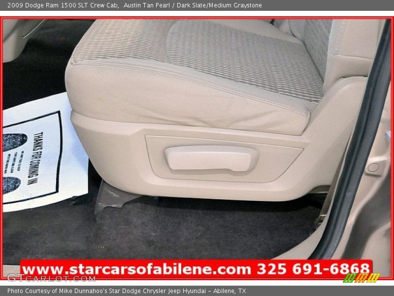 Austin Tan Pearl / Dark Slate/Medium Graystone 2009 Dodge Ram 1500 SLT Crew Cab