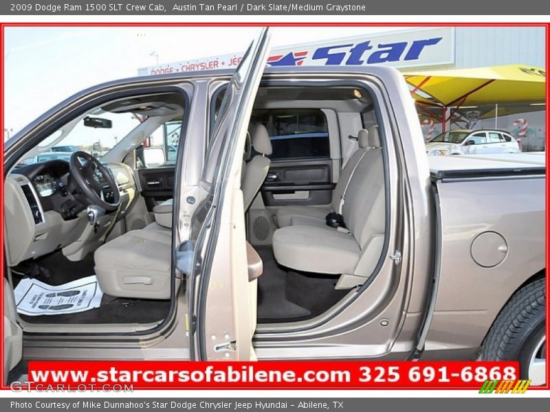 Austin Tan Pearl / Dark Slate/Medium Graystone 2009 Dodge Ram 1500 SLT Crew Cab