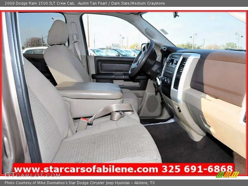 Austin Tan Pearl / Dark Slate/Medium Graystone 2009 Dodge Ram 1500 SLT Crew Cab