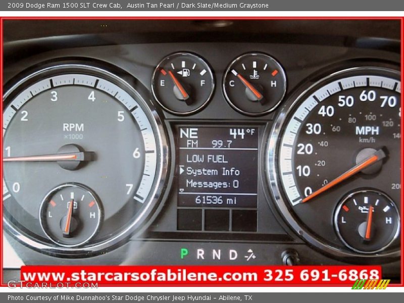 Austin Tan Pearl / Dark Slate/Medium Graystone 2009 Dodge Ram 1500 SLT Crew Cab