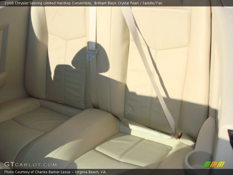 Brilliant Black Crystal Pearl / Saddle/Tan 2008 Chrysler Sebring Limited Hardtop Convertible
