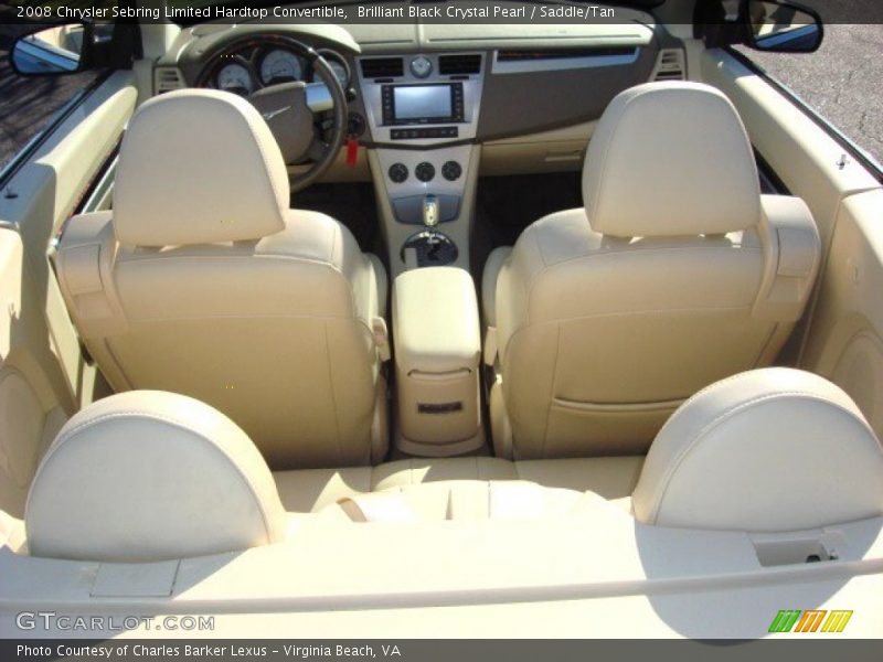 Brilliant Black Crystal Pearl / Saddle/Tan 2008 Chrysler Sebring Limited Hardtop Convertible