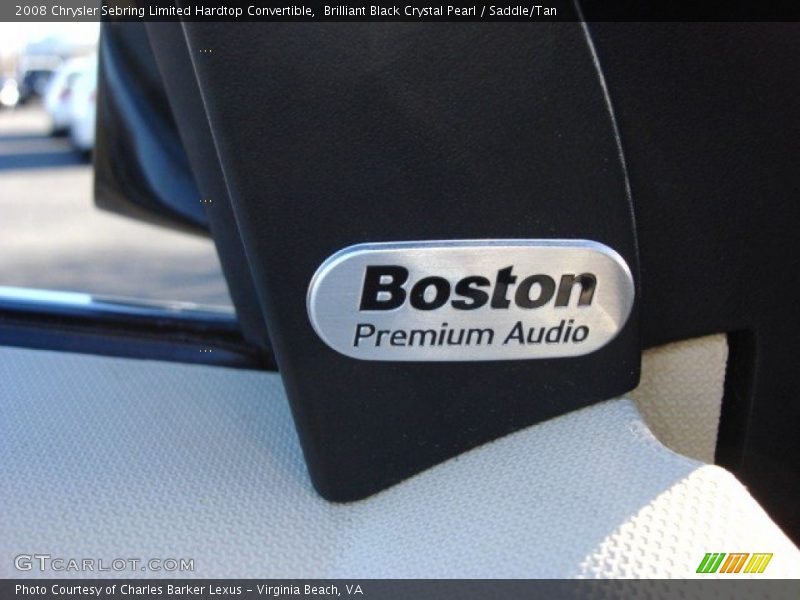 Brilliant Black Crystal Pearl / Saddle/Tan 2008 Chrysler Sebring Limited Hardtop Convertible