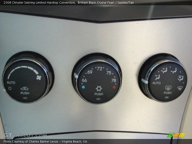 Brilliant Black Crystal Pearl / Saddle/Tan 2008 Chrysler Sebring Limited Hardtop Convertible