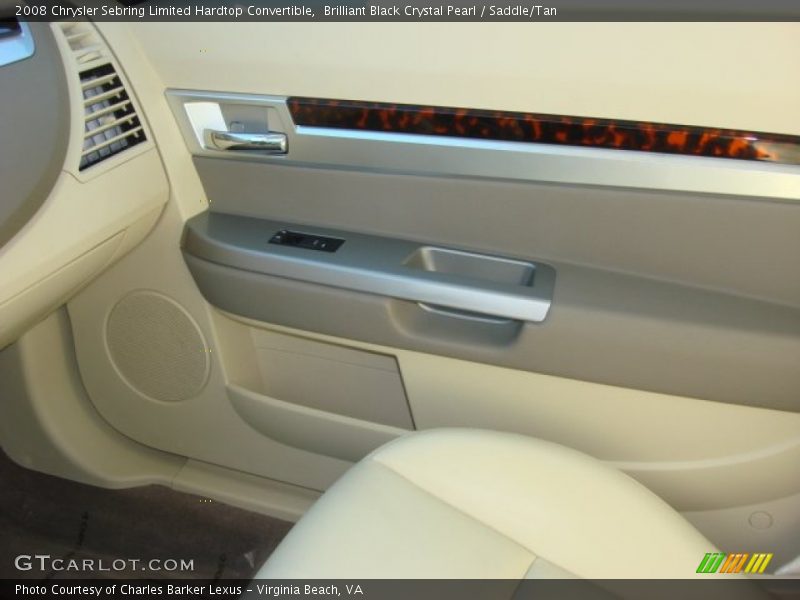 Brilliant Black Crystal Pearl / Saddle/Tan 2008 Chrysler Sebring Limited Hardtop Convertible