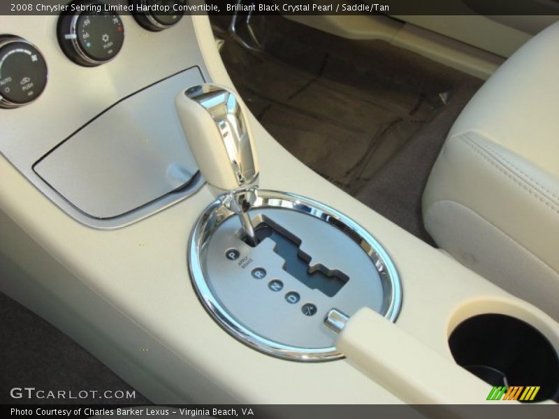 Brilliant Black Crystal Pearl / Saddle/Tan 2008 Chrysler Sebring Limited Hardtop Convertible