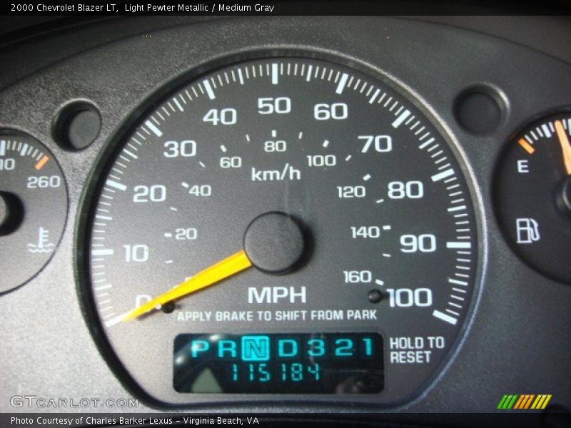 Light Pewter Metallic / Medium Gray 2000 Chevrolet Blazer LT