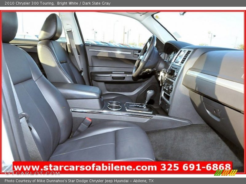 Bright White / Dark Slate Gray 2010 Chrysler 300 Touring