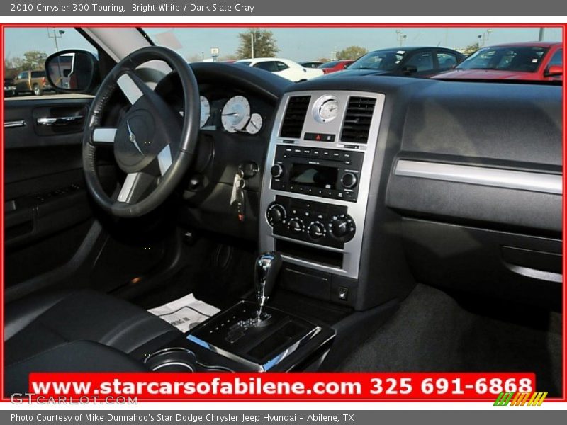 Bright White / Dark Slate Gray 2010 Chrysler 300 Touring