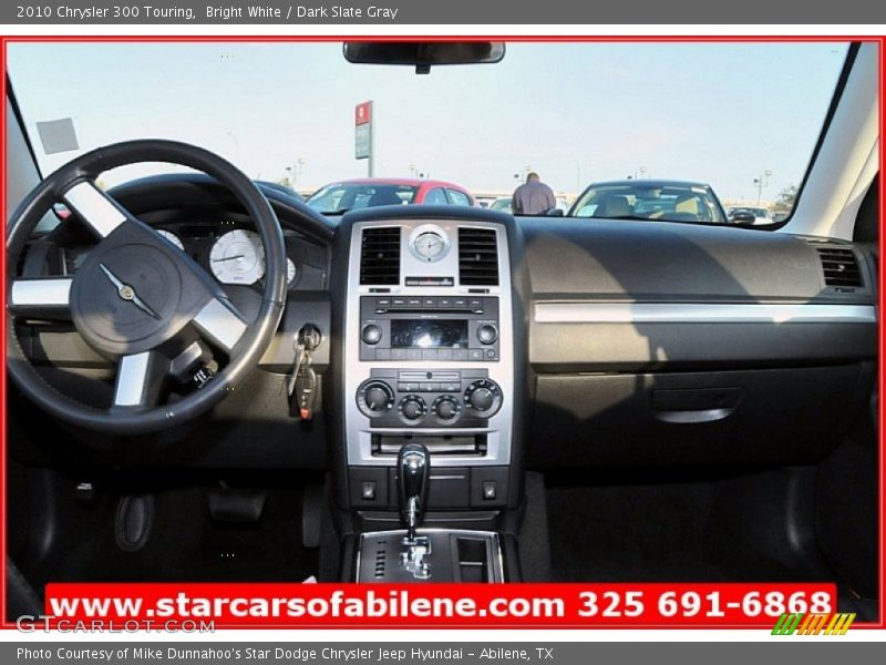Bright White / Dark Slate Gray 2010 Chrysler 300 Touring