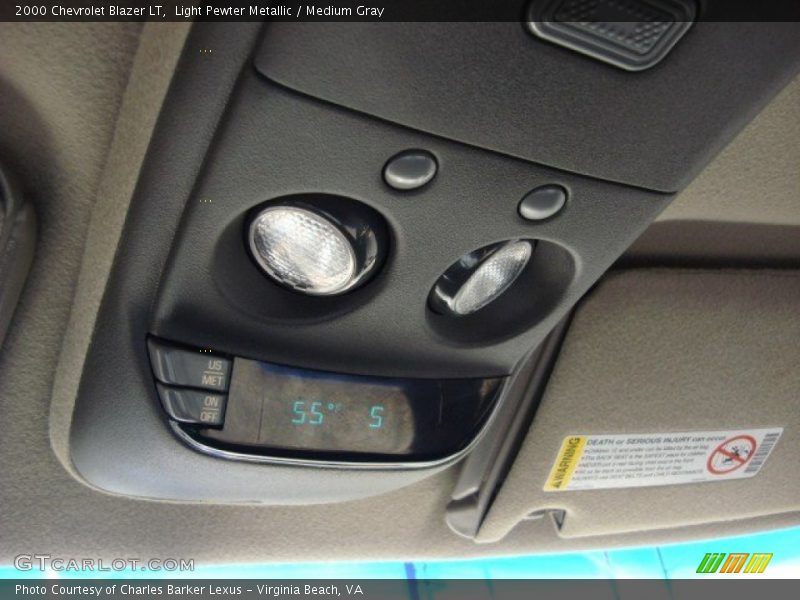 Light Pewter Metallic / Medium Gray 2000 Chevrolet Blazer LT
