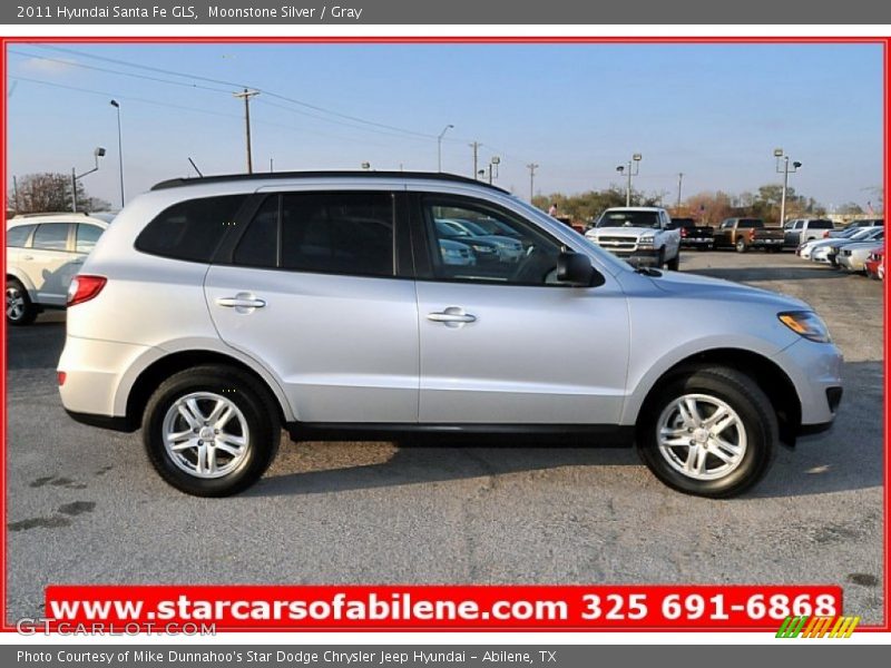 Moonstone Silver / Gray 2011 Hyundai Santa Fe GLS