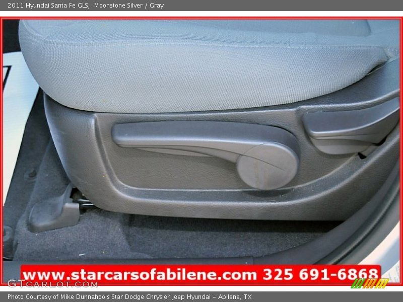 Moonstone Silver / Gray 2011 Hyundai Santa Fe GLS