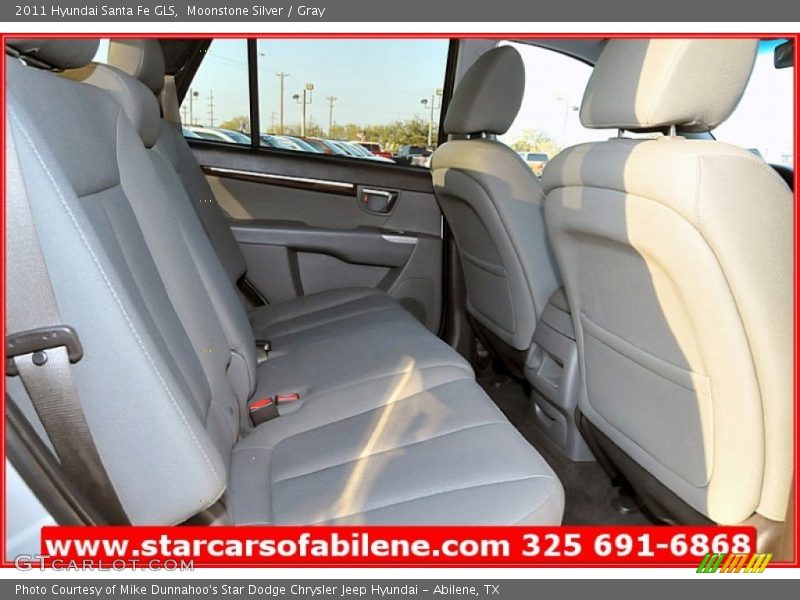 Moonstone Silver / Gray 2011 Hyundai Santa Fe GLS