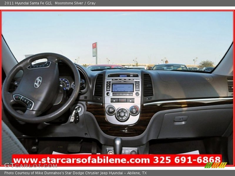 Moonstone Silver / Gray 2011 Hyundai Santa Fe GLS