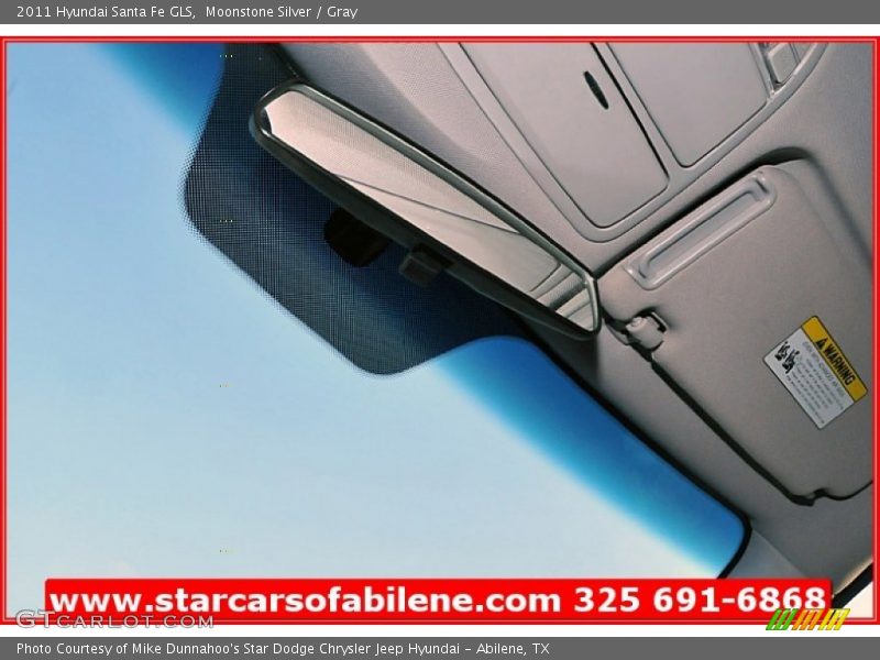 Moonstone Silver / Gray 2011 Hyundai Santa Fe GLS