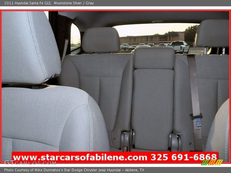 Moonstone Silver / Gray 2011 Hyundai Santa Fe GLS