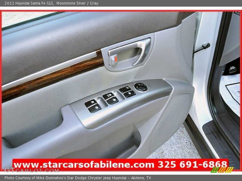 Moonstone Silver / Gray 2011 Hyundai Santa Fe GLS
