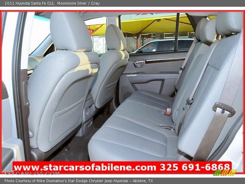 Moonstone Silver / Gray 2011 Hyundai Santa Fe GLS